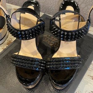 Christian Loubation wedge worn 3 times